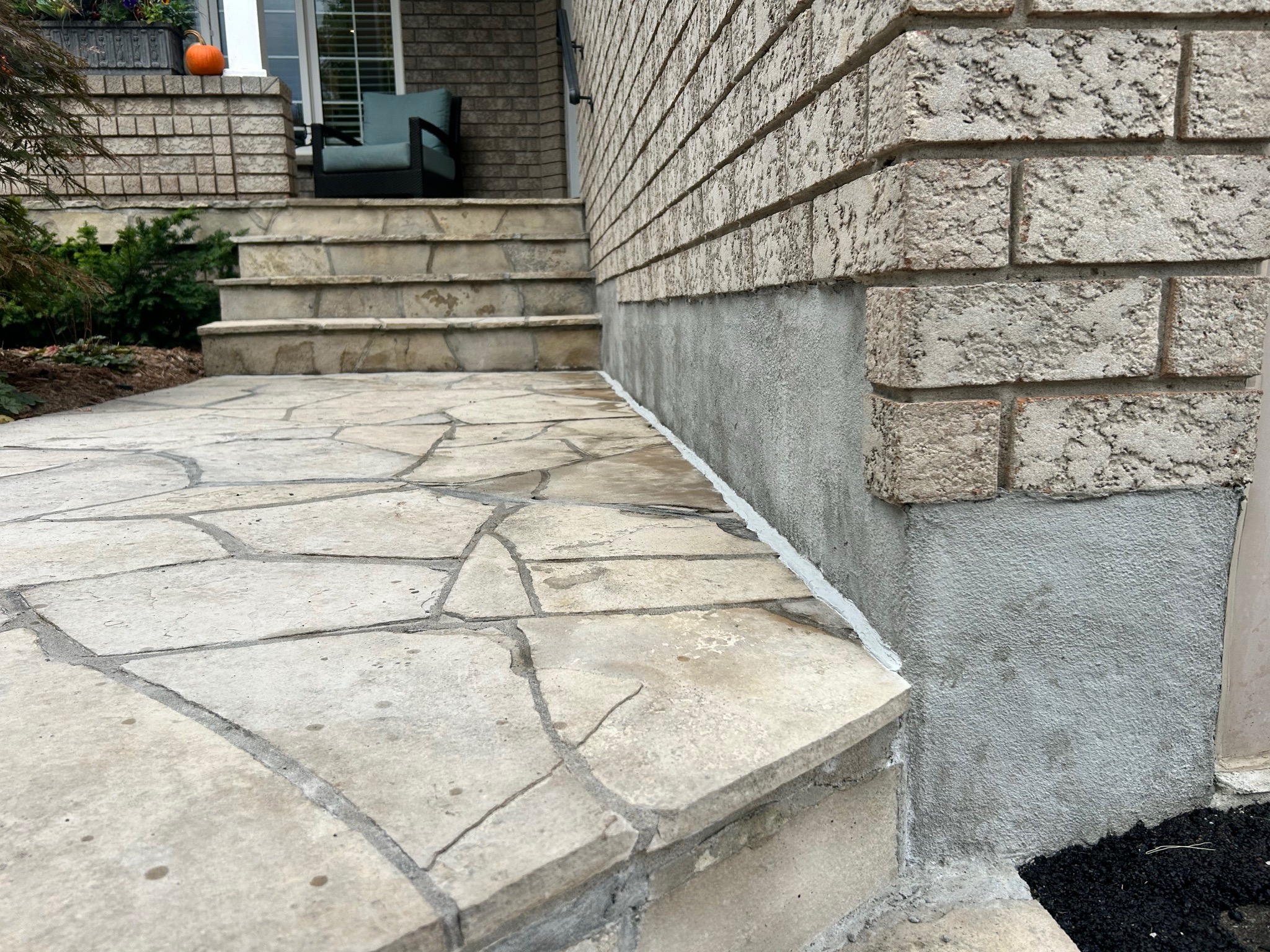 Foundation parging