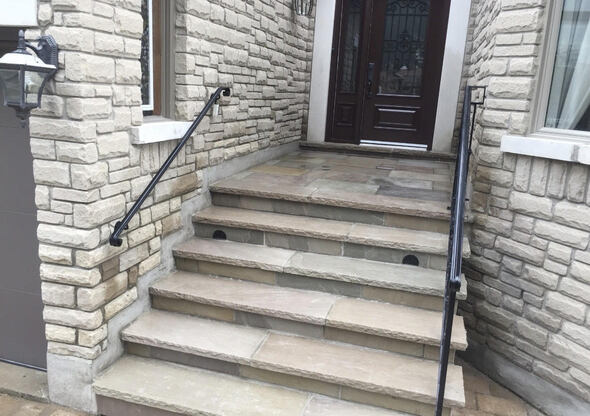 Flagstone porch
