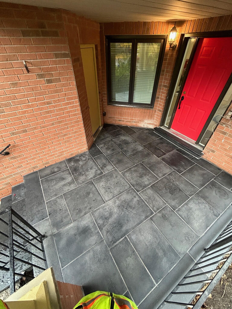 Stone porch