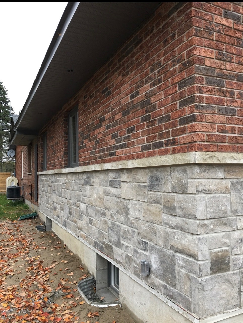 Wood to stone refacing